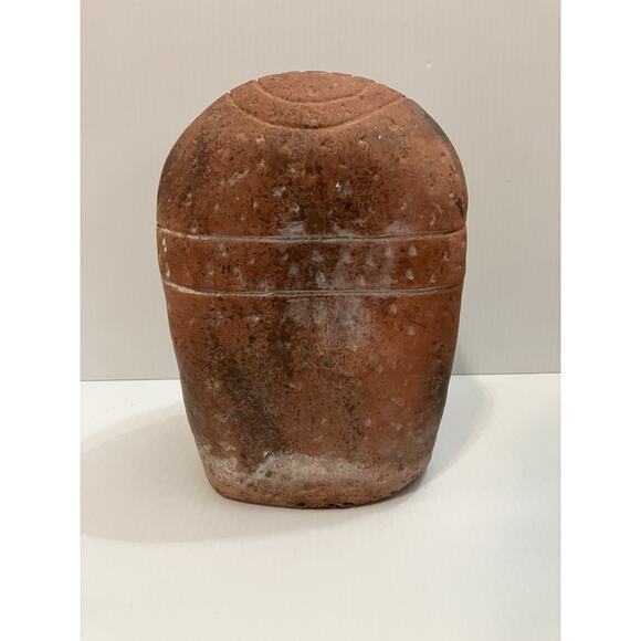 Olmec Head Statue 9” Terracotta INAH Authentic Reproduction Mexico Indigenous - Picture 3 of 5